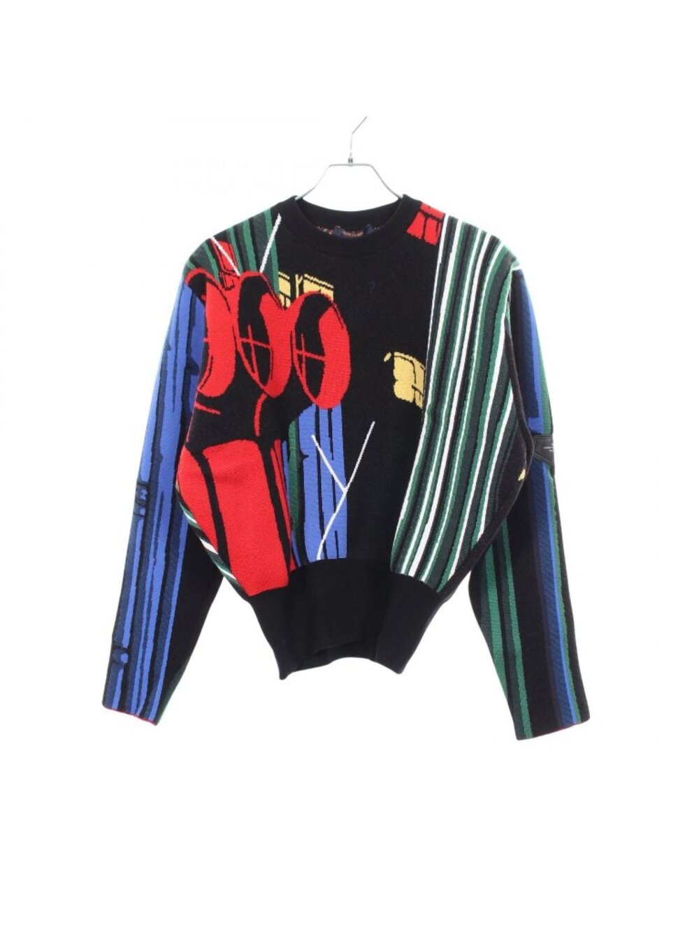 Louis Vuitton Knit Crew Neck Sweater All Over Print Cashmere